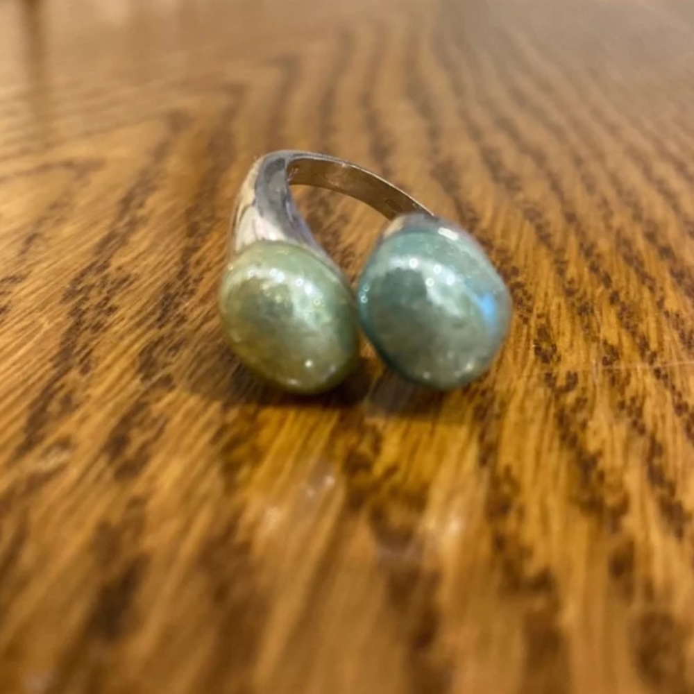 Italian blown glass ring